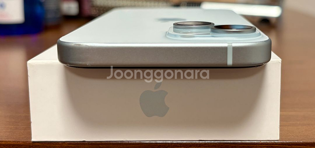 아이폰15 블루 128GB 판매합니다--5