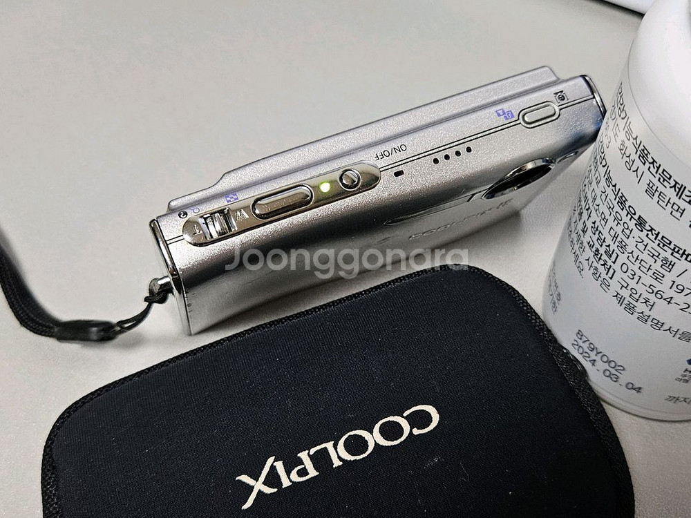 니콘 쿨픽스 s5 실버 빈티지 디카--2