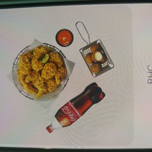 bhc 콰삭킹+치즈볼+콜라1.25