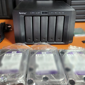 시놀로지DS1515+ 램4G+WD purple 10TB