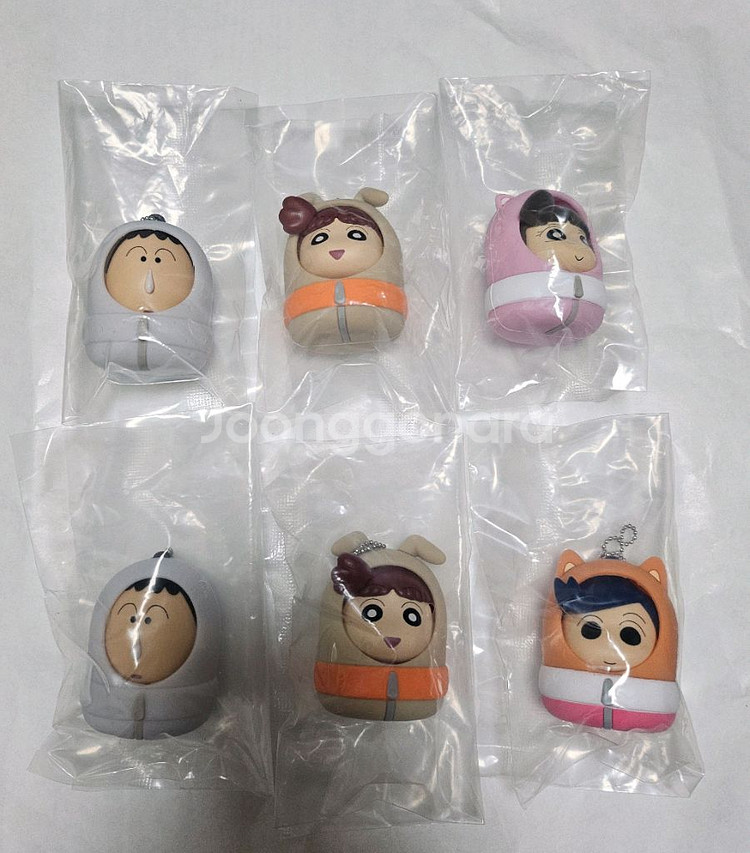 짱구 침낭 피규어 키링 세트 판매 합니다.--0