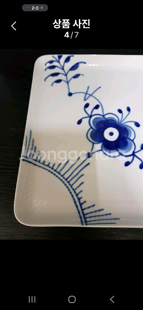 미개봉)로얄코펜하겐 블루메가 사각접시--3