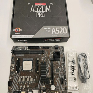 MSI Pro A520m 메인보드 + 3500x