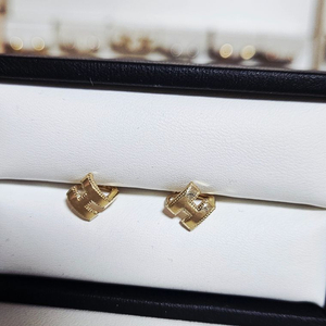 14k귀걸이 이니셜