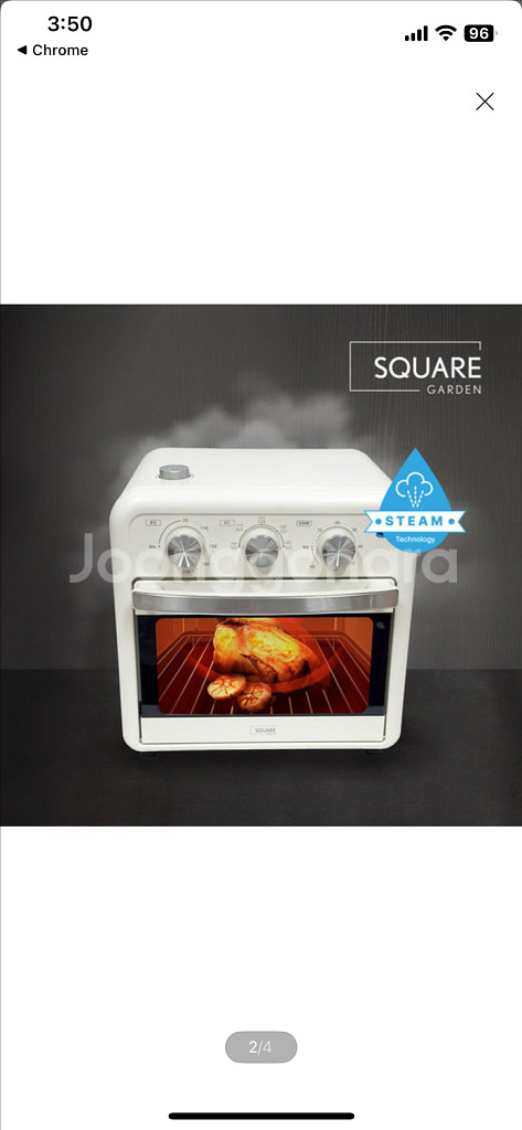 스퀘어가든 스팀 에어프라이어 오븐 18L--2