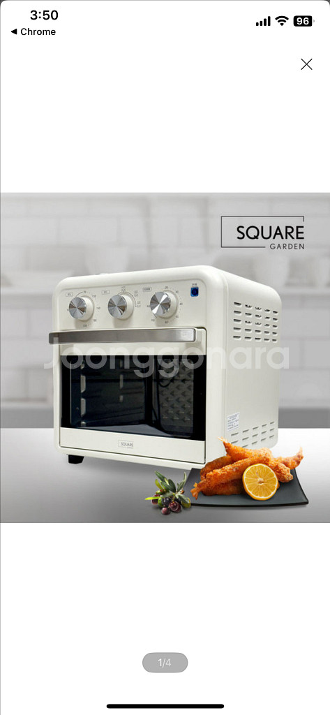 스퀘어가든 스팀 에어프라이어 오븐 18L--3