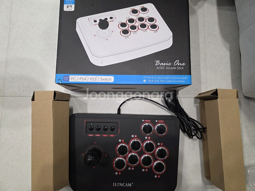ps4 ACDC 아케이드 파이트 스틱 풀박스 S급--0