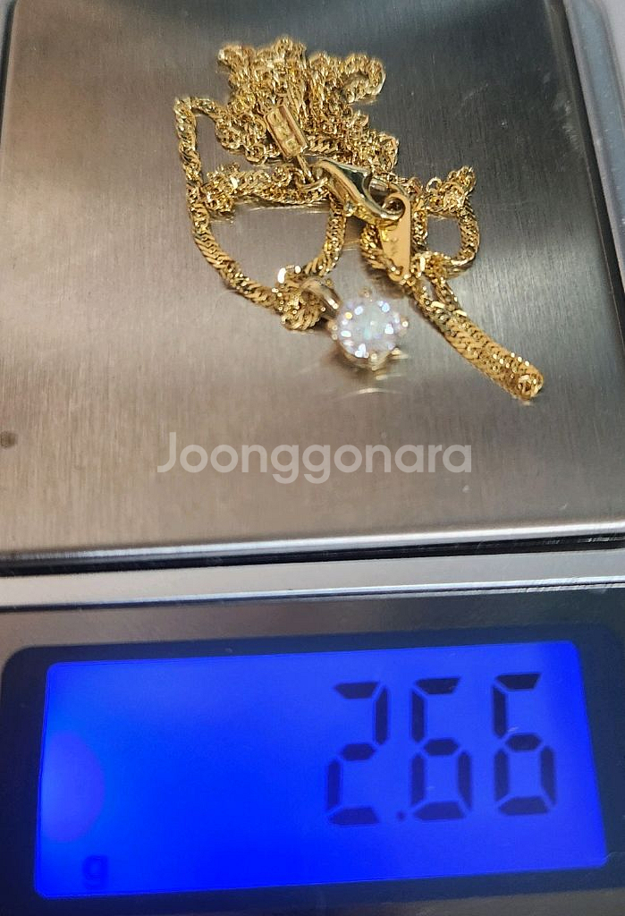 18k골드목걸이--4