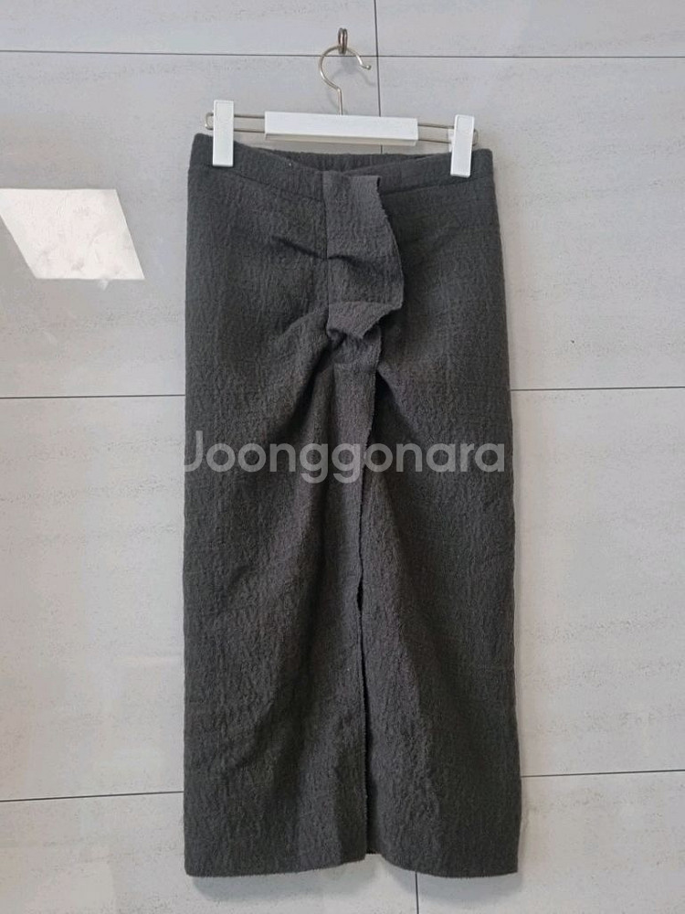 한섬 타임 TIME 포스트모던 트위드 밴딩 울 스커트--0