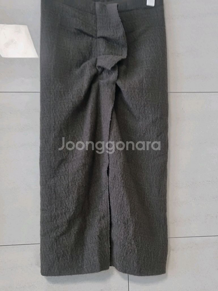 한섬 타임 TIME 포스트모던 트위드 밴딩 울 스커트--2