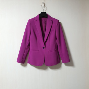 띠어리 THEORY 퍼플 울 자켓 0 사이즈 정품 사