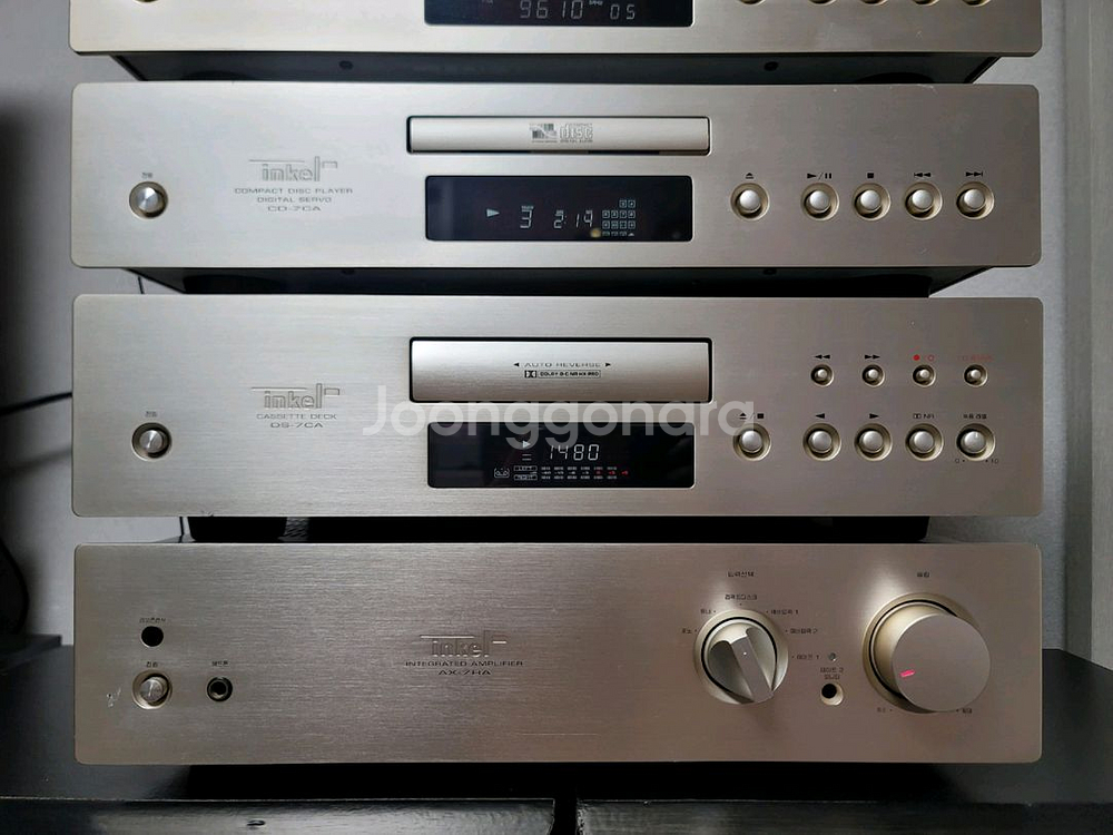 인켈 금장 AX-7RA 4단 오디오 풀세트--2