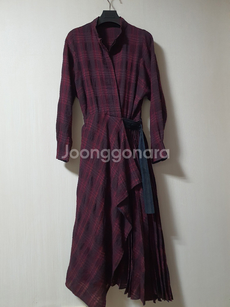 마인 mine 한섬 울 셔츠 원피스 44 사이즈 정품--1