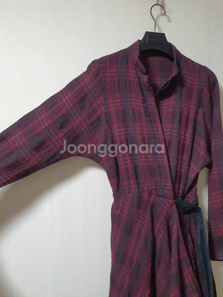 마인 mine 한섬 울 셔츠 원피스 44 사이즈 정품--5