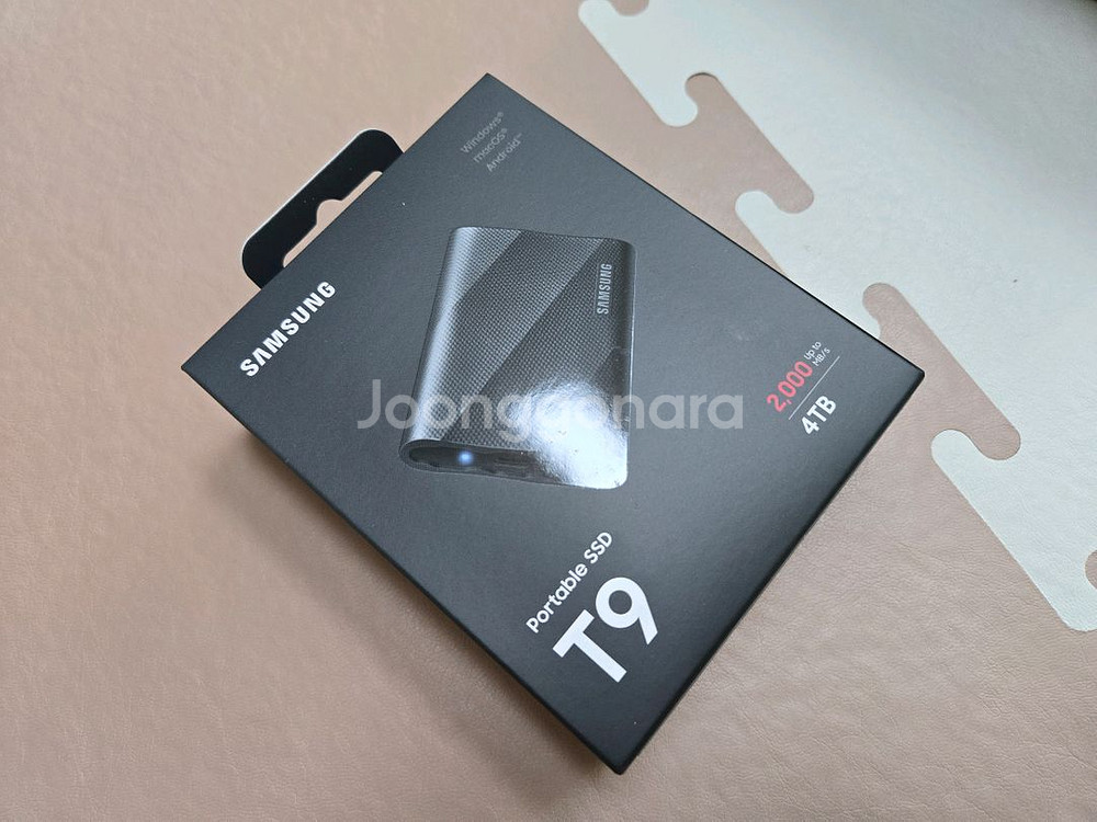 삼성전자 포터블 SSD T9 4TB 새제품--0