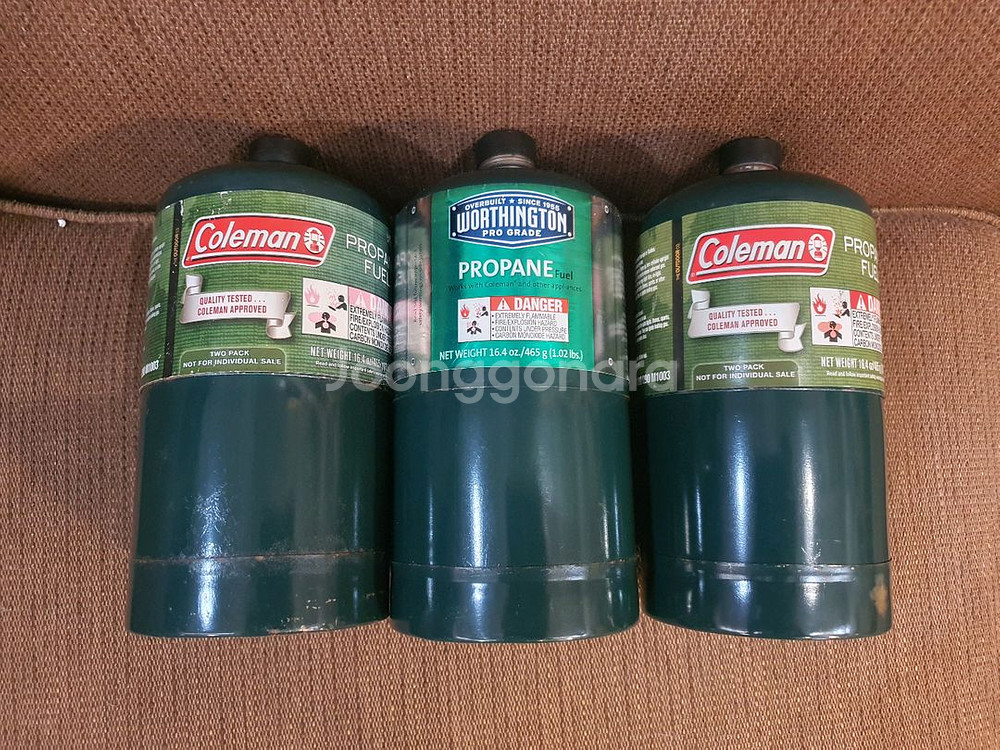 콜맨 워딩턴 1파운드 가스통 3개 버너 랜턴 토치용--0