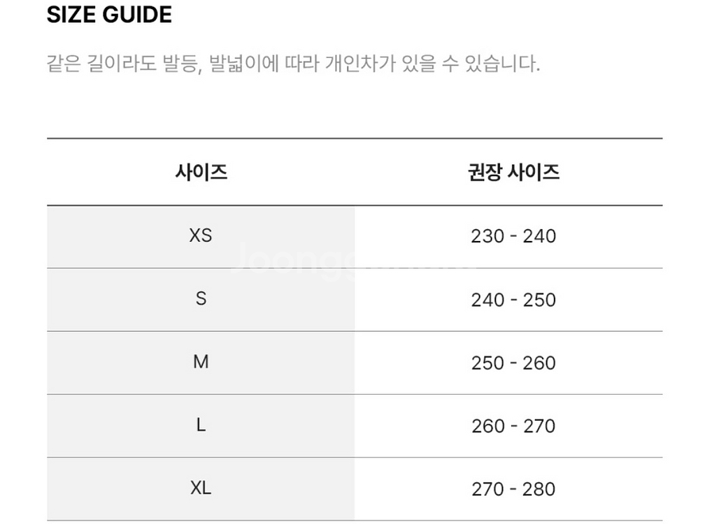 베럴 오리발 숏핀 화이트 s 미사용 새상품--4
