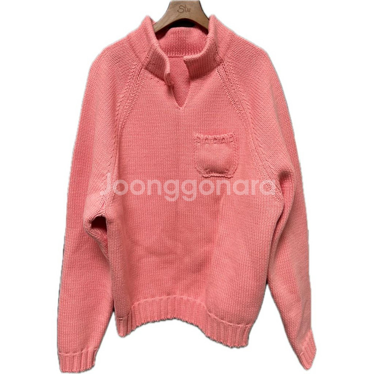 [OS] STU 24FW 카라 니트 핑크 샘플--0
