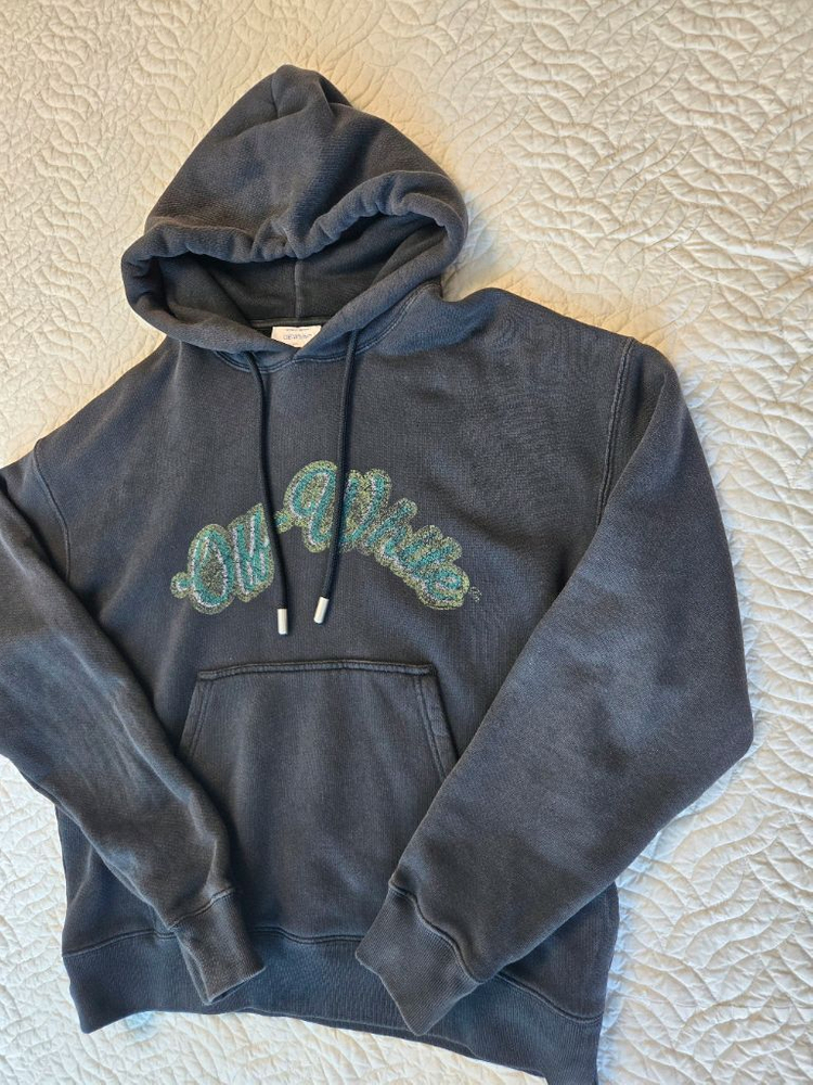 오프화이트 스케이트 그래픽 프린트 후드/ M사이즈 이미지