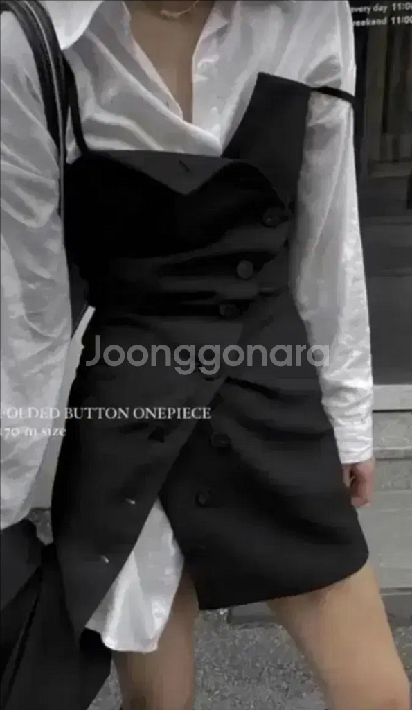 보헤미안서울 Folded button onepiece--0