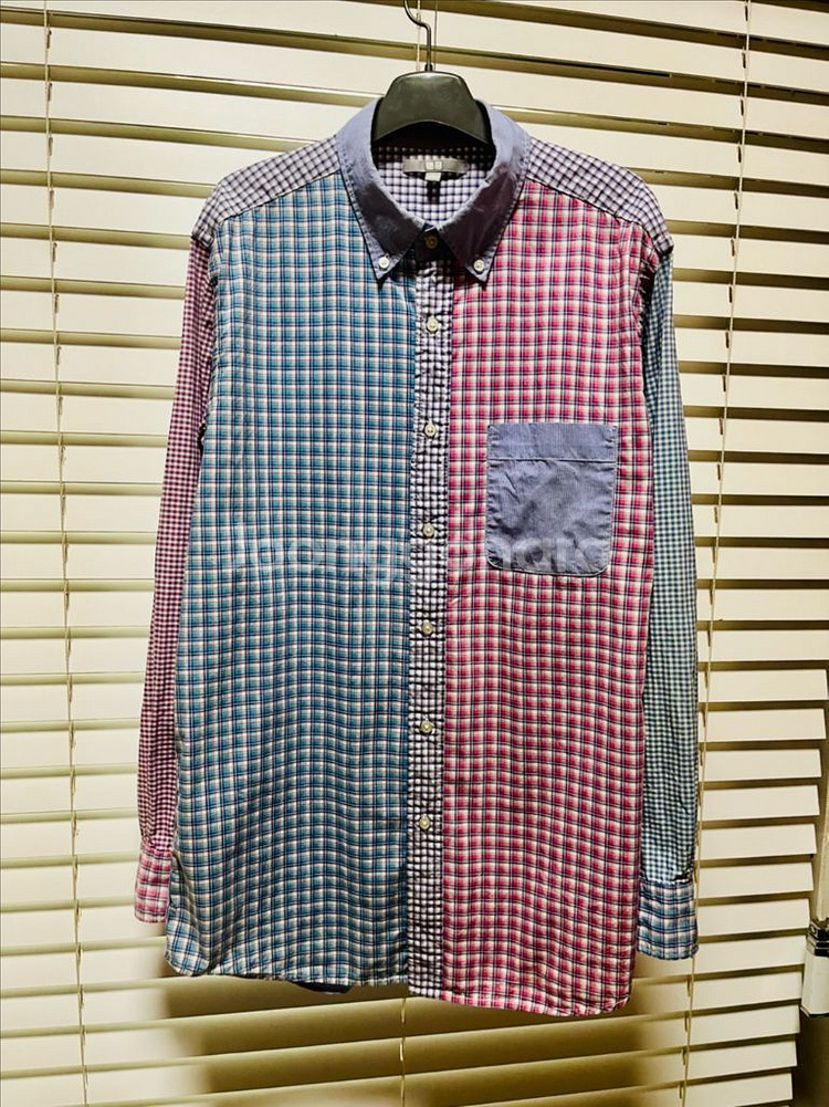 유니클로 유니크패턴 긴팔셔츠--1