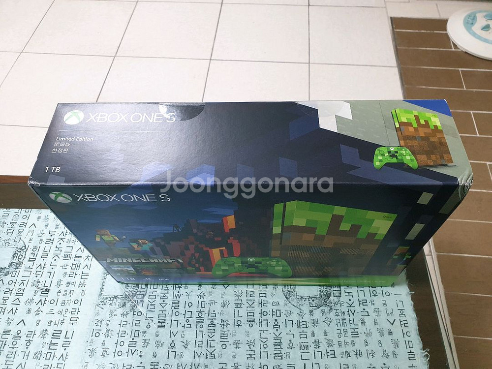 xbox one s 마인크래프트 한정판 미개봉--5