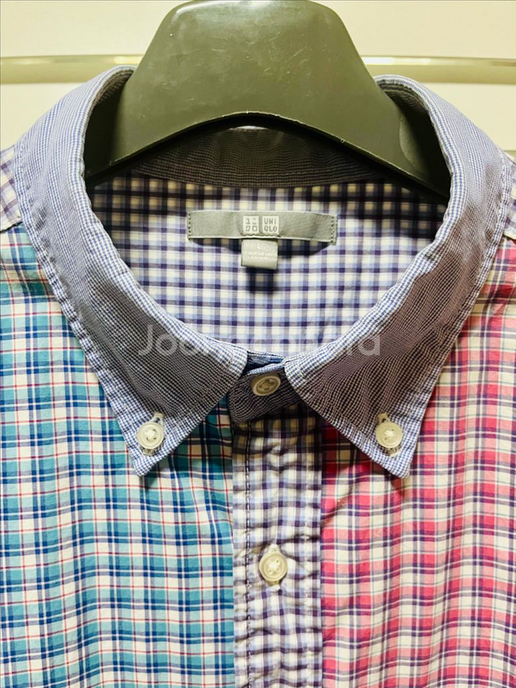 유니클로 유니크패턴 긴팔셔츠--12