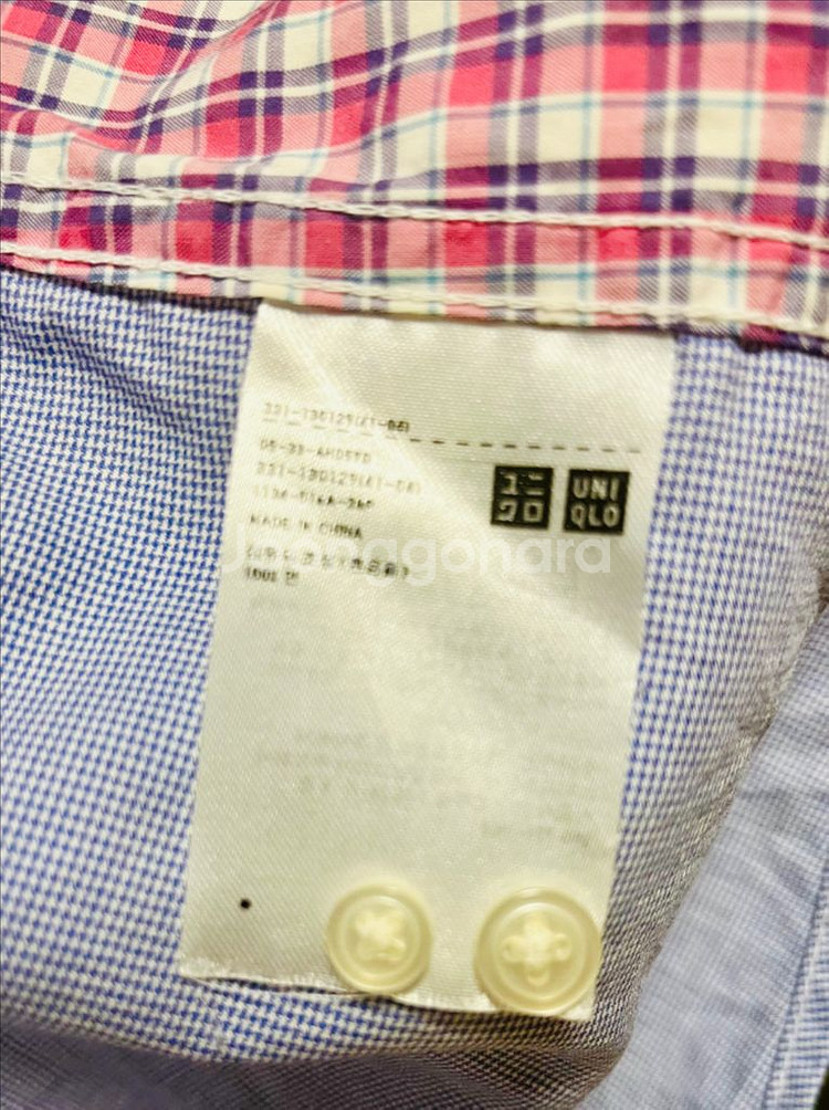 유니클로 유니크패턴 긴팔셔츠--15