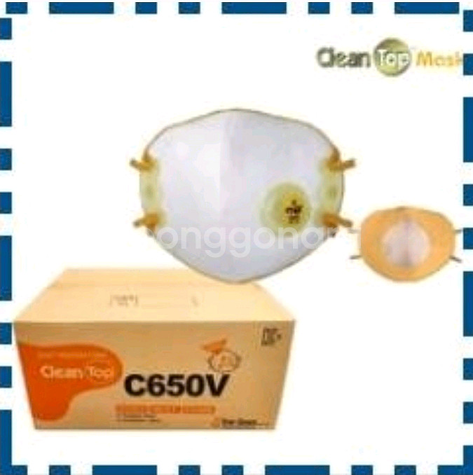 C650V 크린탑 1급 방진마스크 120개 1박스--0
