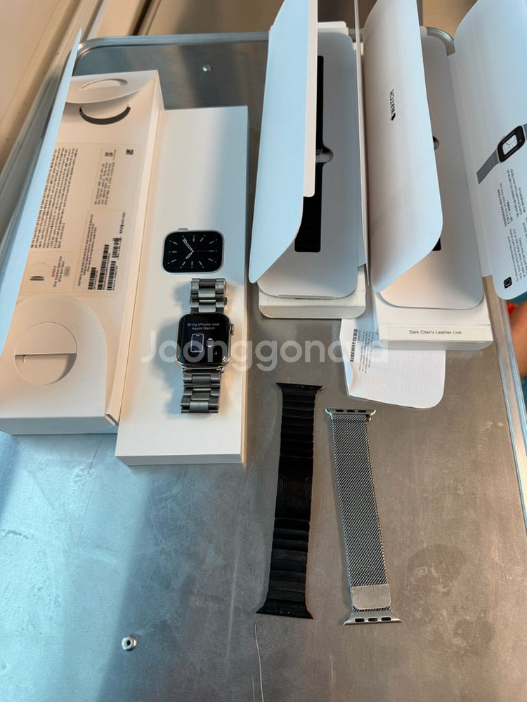 애플워치6 스테인레스 40mm GPS+Cellular--0