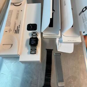 애플워치6 스테인레스 40mm GPS+Cellular