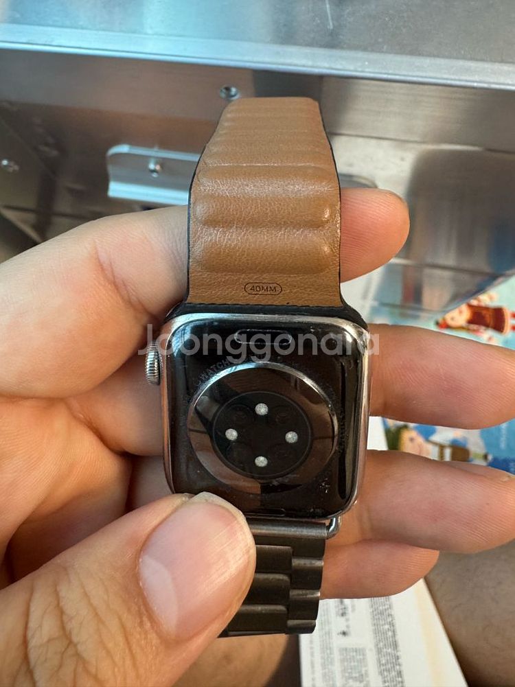 애플워치6 스테인레스 40mm GPS+Cellular--7