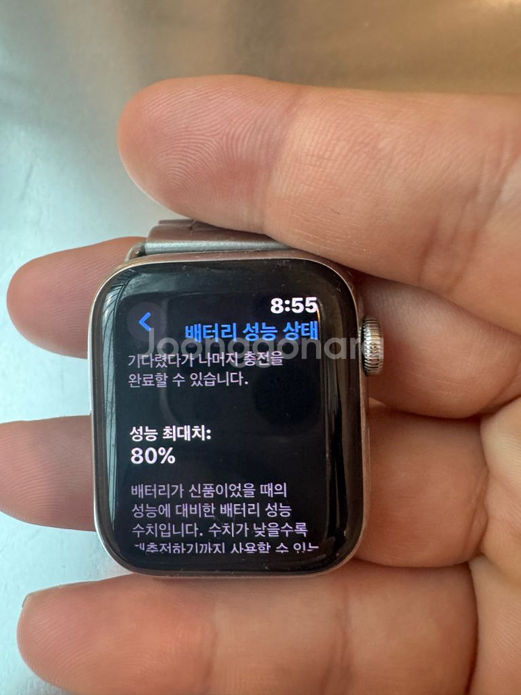 애플워치6 스테인레스 40mm GPS+Cellular--9