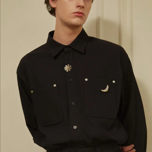 [M] STU 22F/W 리벳 셔츠 블랙