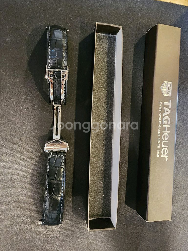 태그호이어 41mm 정품 악어가죽 디버클--0