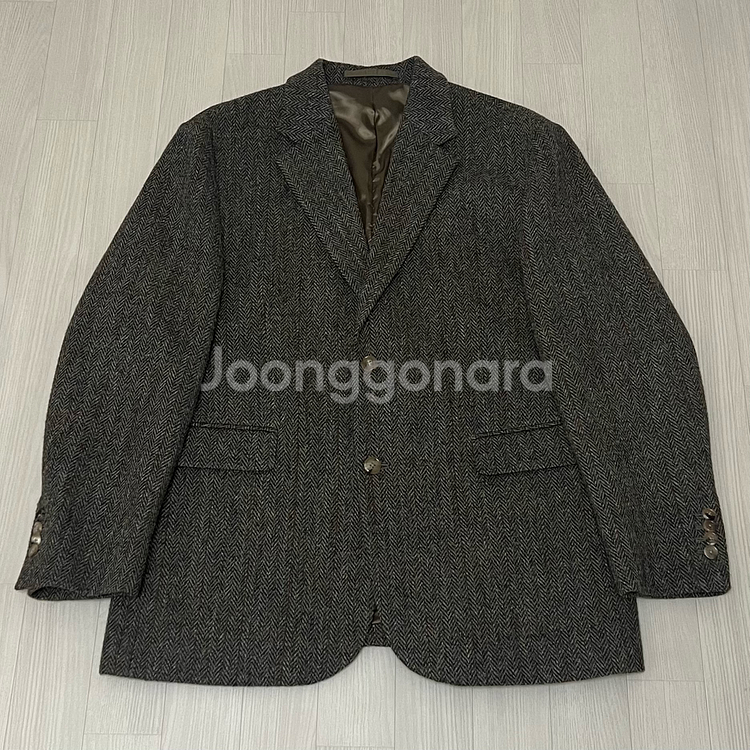 [2] 브라운야드 21FW 해리스 트위드 테일러드 자켓--0