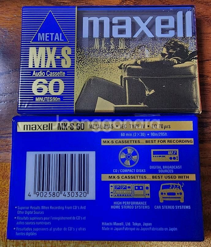 Maxell MX-S 60 상급 메탈 공테이프--0