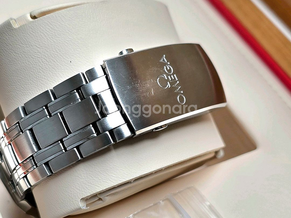 오메가 씨마스터 300 신형 42mm 로듐 청판 블루핸--4