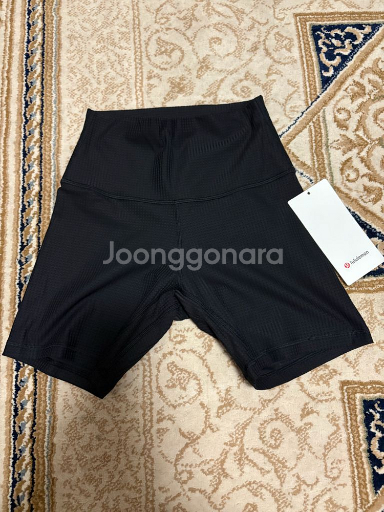 룰루레몬 HR 쇼츠 레깅스 6인치 그리드텍스처 새상품--2