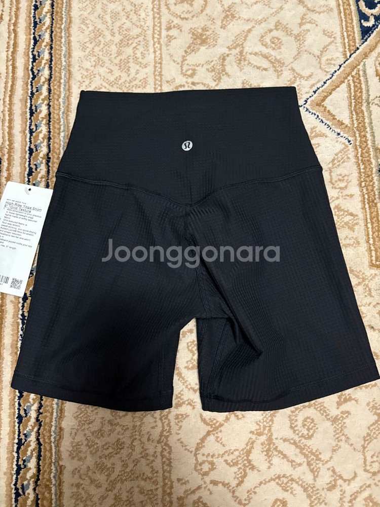 룰루레몬 HR 쇼츠 레깅스 6인치 그리드텍스처 새상품--4