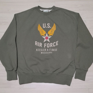 유니폼브릿지 에어포스 헤비 스웻셔츠 카키 (L) 이미지