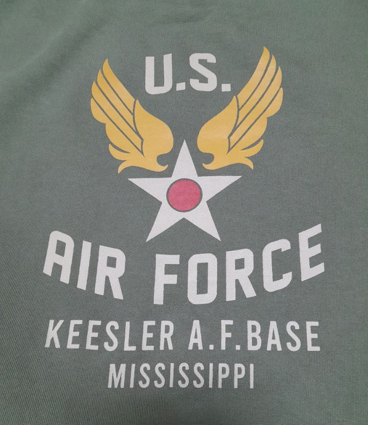 유니폼브릿지 에어포스 헤비 스웻셔츠 카키 (L) 이미지