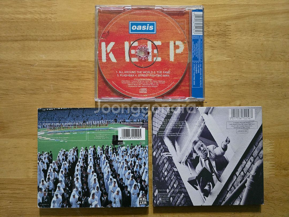 CD 음반 oasis 오아시스 싱글 3장--2