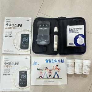 혈당측정기 케어센스N프리미어 당뇨체크 당뇨검사지