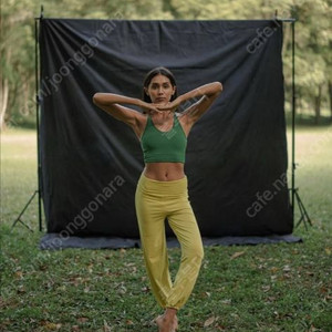 부디무드라 심플팟 팬츠 옐로우 s