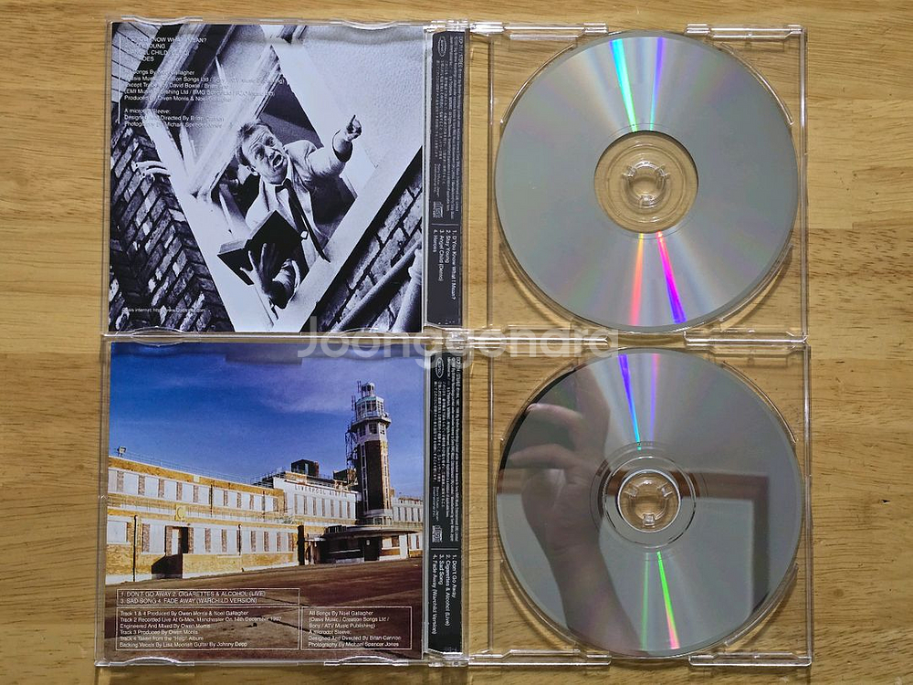 CD 음반 oasis 오아시스 싱글 2장--1