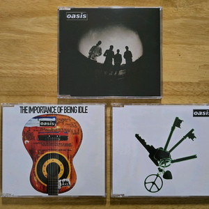 CD 음반 oasis 오아시스 싱글 3장