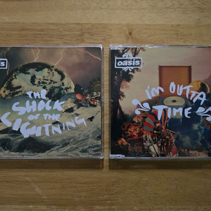 CD 음반 oasis 오아시스 싱글 2장