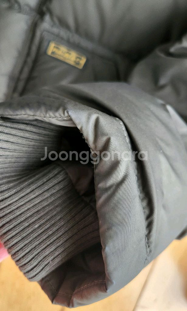 폴로키즈/ 카키색 후드 다운 숏패딩/14-16세--8