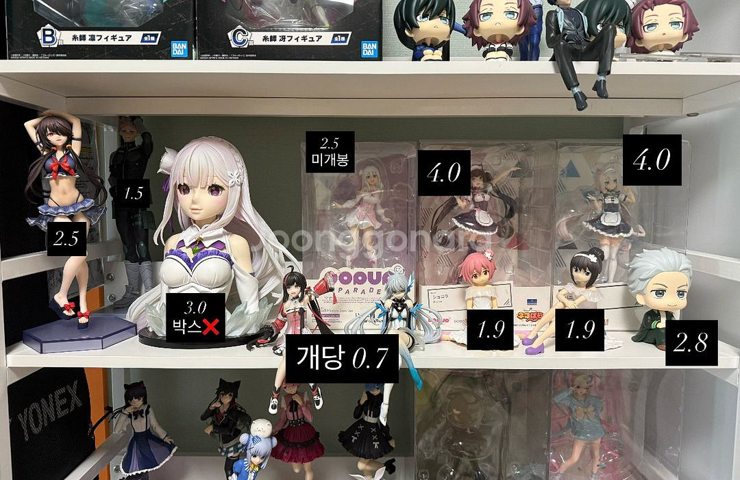 미소녀 리제로 룩업 미쿠 초텐 팝업 비스크돌 피규어판매--1
